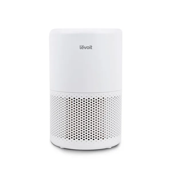 Levoit Core 200S air purifier on white background — compact HEPA purifier for small UK bedrooms and box rooms